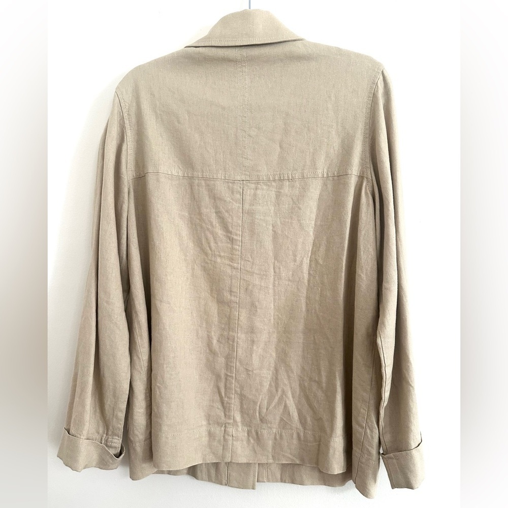 Pendleton Lightweight Jacket Beige Linen Rayon Po… - image 2